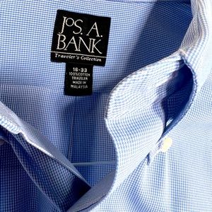 Jos. A. Bank dress shirt. Medium, blue